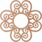 Ekena Millwork Cohen Wood Fretwork Pierced Ceiling Medallion, Cherry, 36"OD x 12 1/4"ID x 3/8"T CMWP36X36X0375COCH - alternate 2